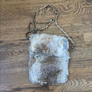 Fur crossbody bag